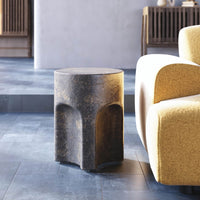 Abigail Ahern Pinch Side Table (Brown Slate) 45cm High | Annie Mo's