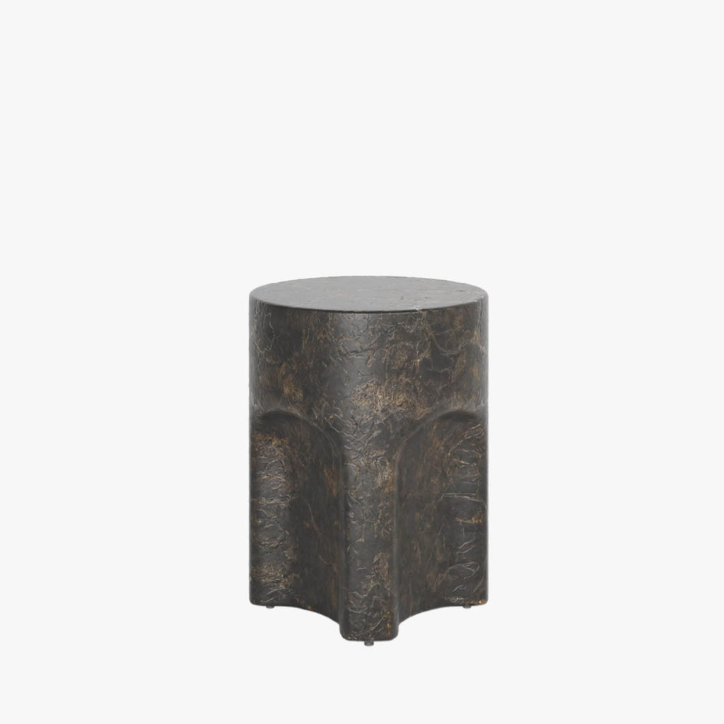 Abigail Ahern Pinch Side Table (Brown Slate) 45cm High