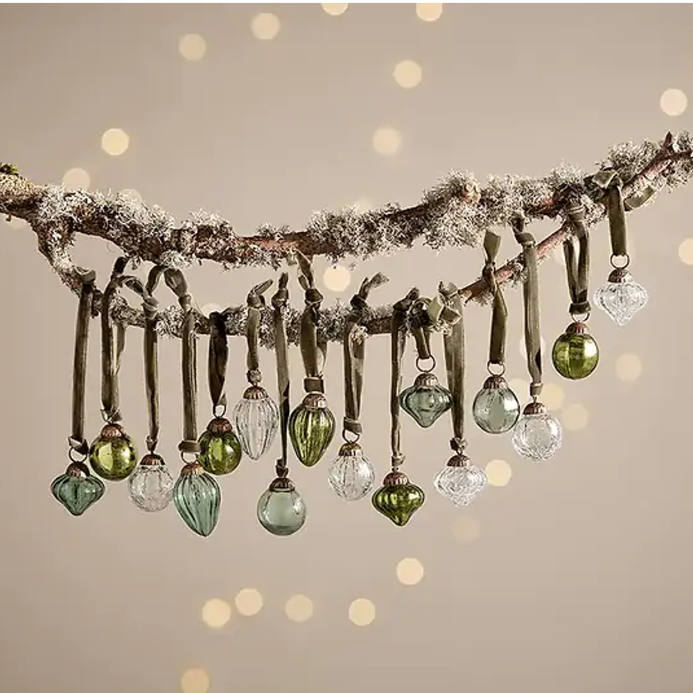 Adisa Bauble Jar - Mixed Green and Clear - Set of 16 | Annie Mo's