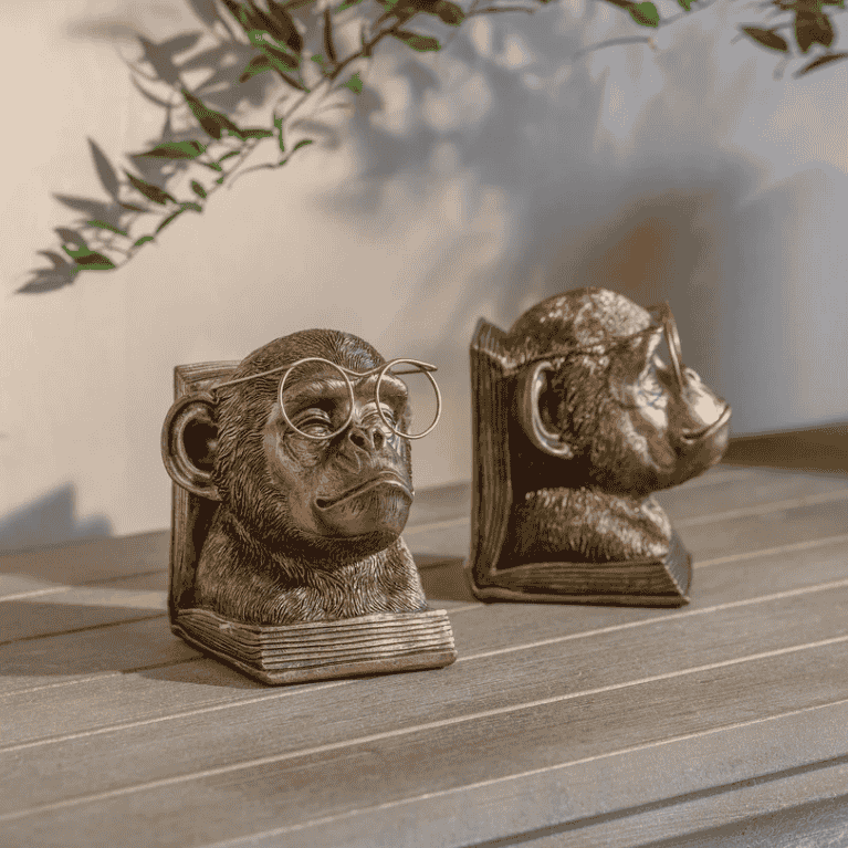 Alderton Monkey Bookends 25cm B | Annie Mo's