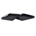 All Black Faux Shagreen Trays - Size ChoiceB