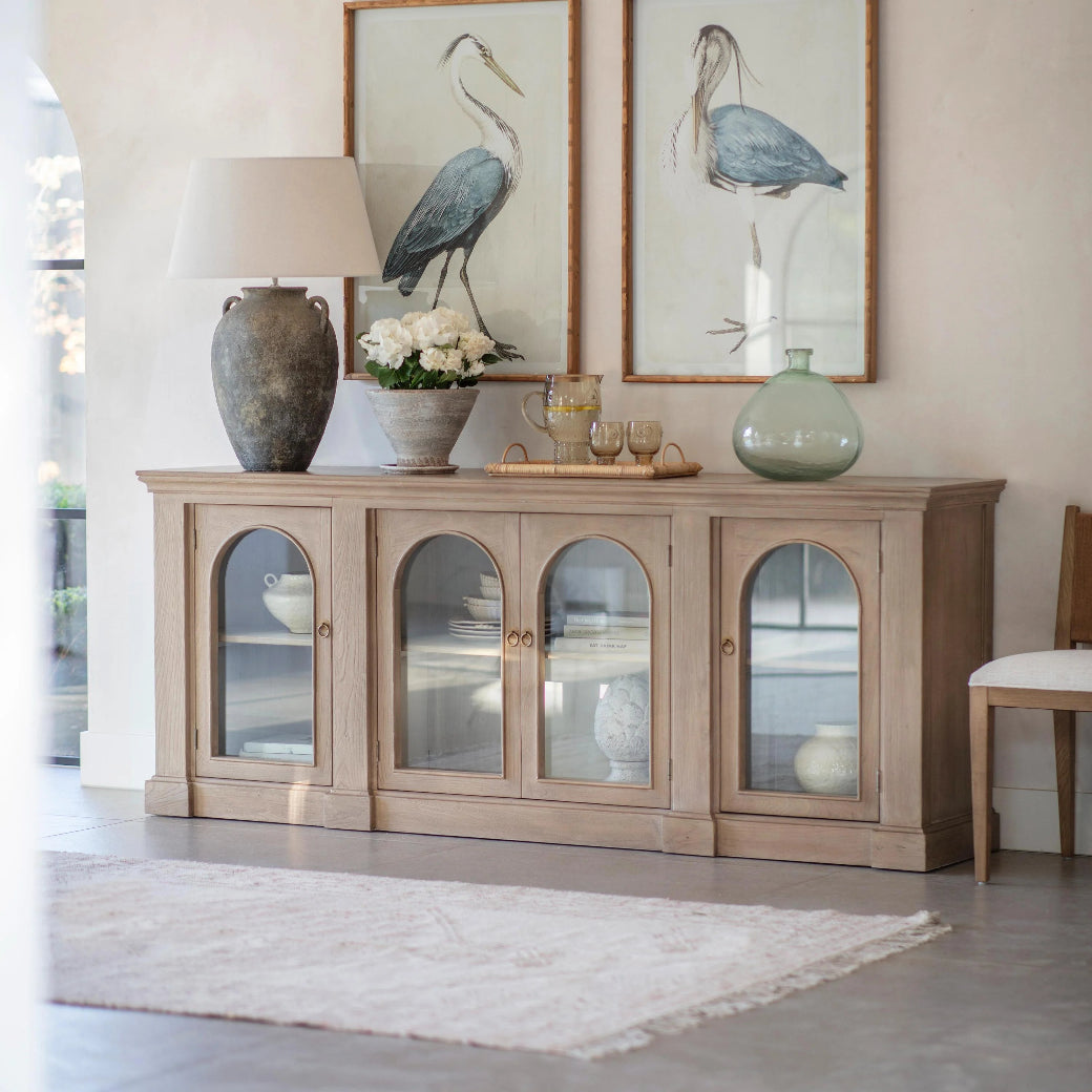 Ambersham Reclaimed Elm Display Sideboard 225cm