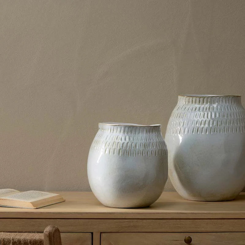 Anjuna Reactive Glaze Ceramic Vase 23cm | Annie Mo's D