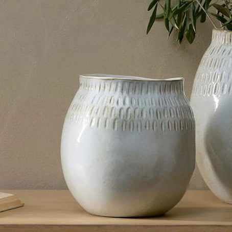 Anjuna Reactive Glaze Ceramic Vase 23cm | Annie Mo's