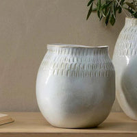 Anjuna Reactive Glaze Ceramic Vase 23cm | Annie Mo's