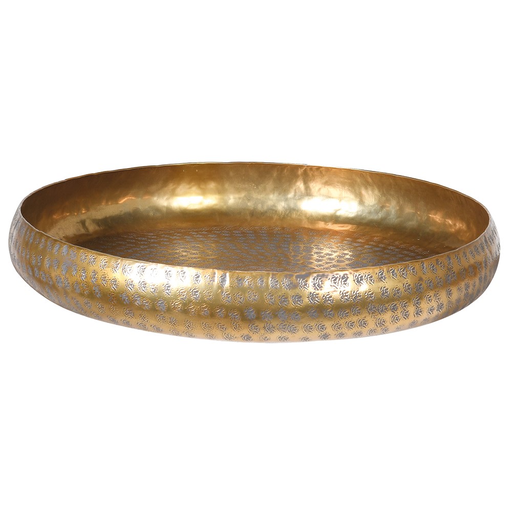 Antique Brass Round Tray B