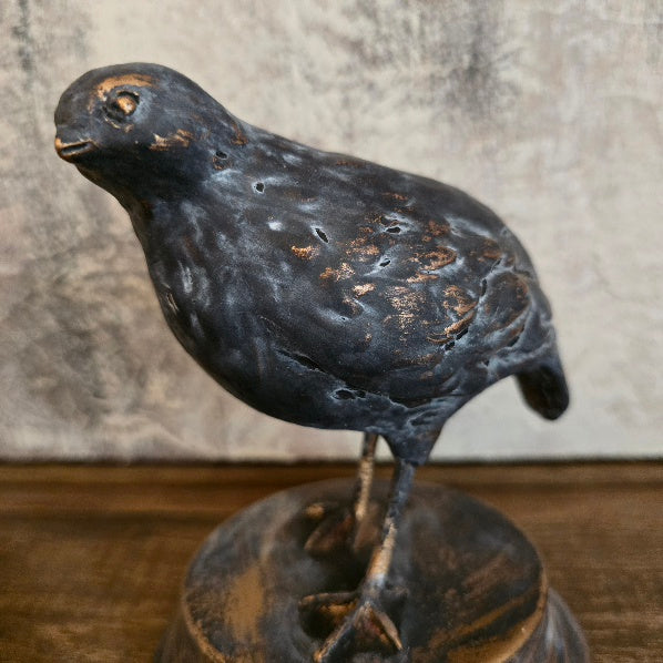 Antiqued Golden Quail 2