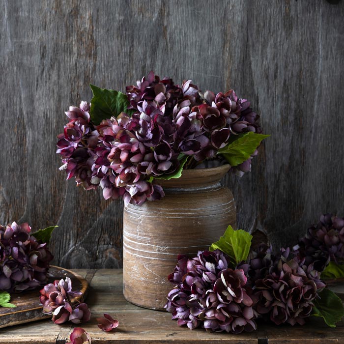 Damson Artificial Hydrangea 35cm | Annie Mo's