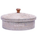 Artisan Weave Rattan Round Box with Lid 30cm | Annie Mo's