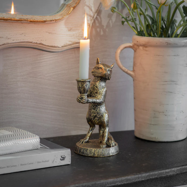 Avening Fox Candle Holder 23cm | Annie Mo's
