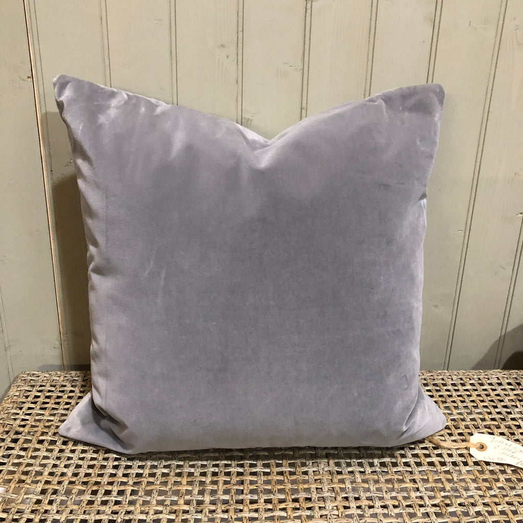 Tetrad Platinum Velvet Cushion 50cm x 50cm - CLEARANCE | Annie Mo's