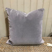 Tetrad Platinum Velvet Cushion 50cm x 50cm - CLEARANCE | Annie Mo's