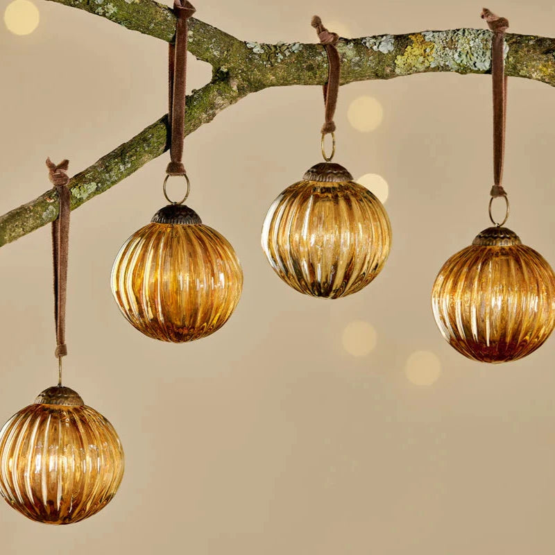 Betini Baubles - Gold (Set of 4) 8cm | Annie Mo's
