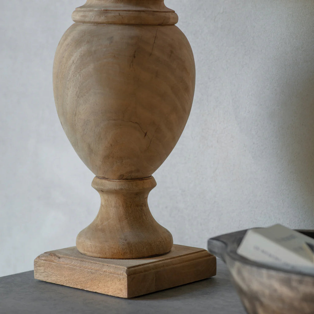 Dalhouise Wooden Urn Table Lamp 56cm