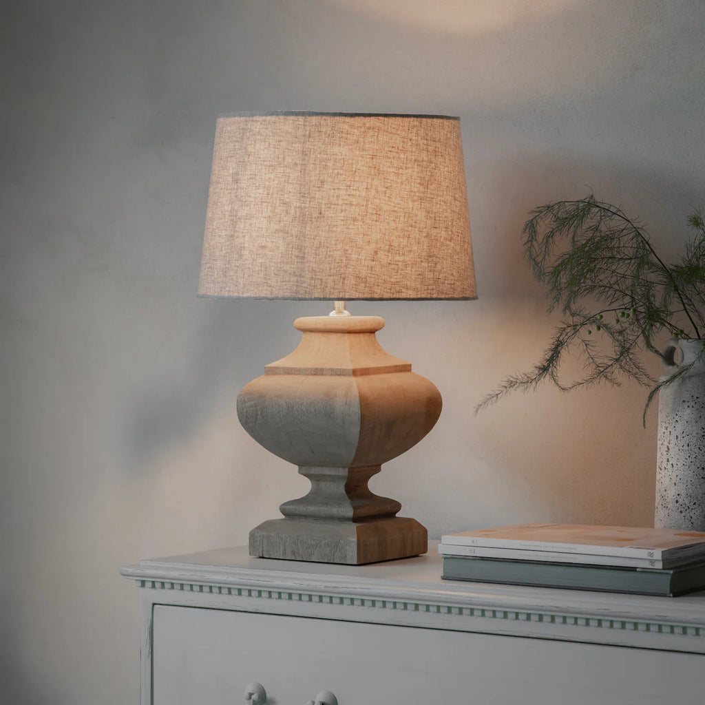 Dalhouise Wooden Tiered Table Lamp 41cm | Annie Mo's