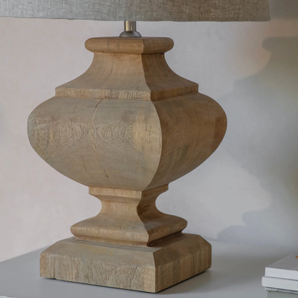 Dalhouise Wooden Tiered Table Lamp 41cm