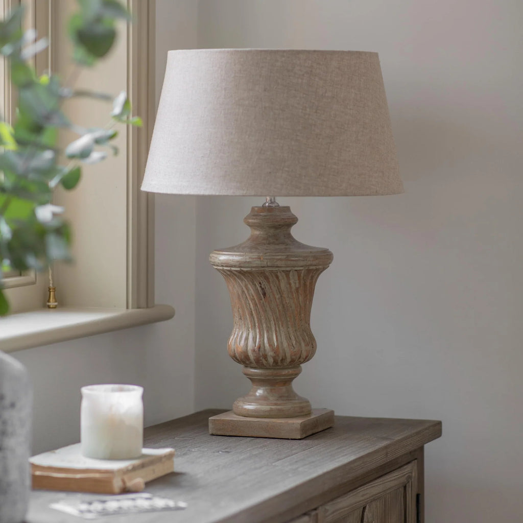 Fort William Wooden Table Lamp 48cm