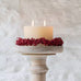 Rustic Pillar Candle Two Wick 11cm