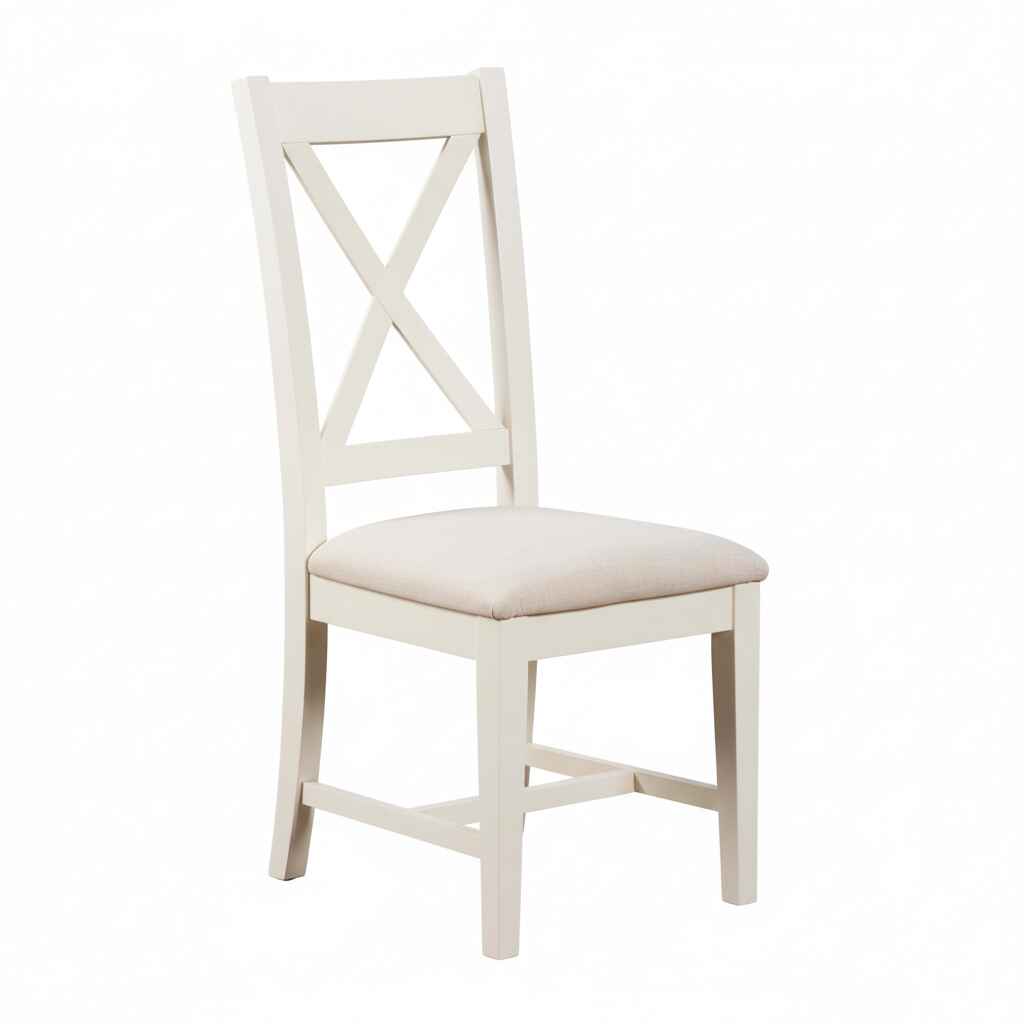 Burford Pair of Upholstered X-Back Dining Chairs B | Annie Mo's