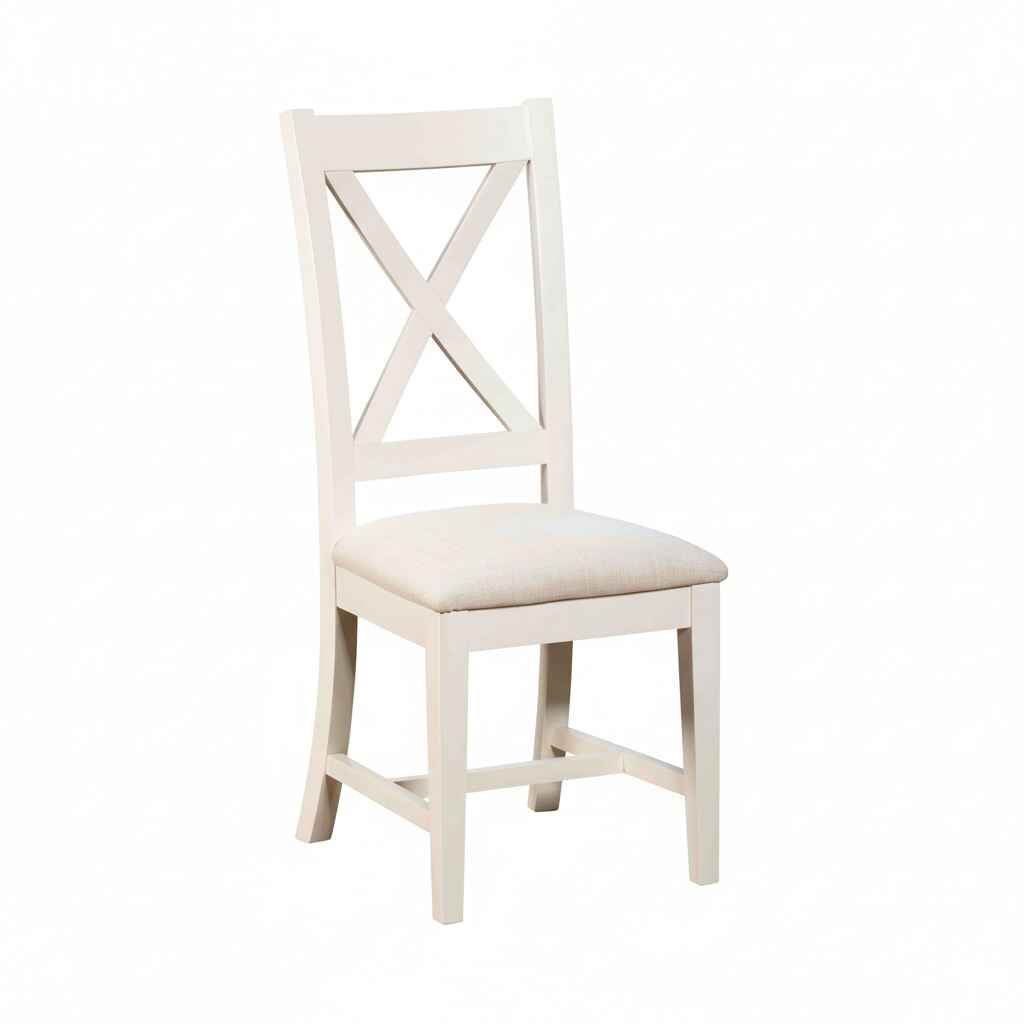 Burford Pair of Upholstered X-Back Dining Chairs | Annie Mo's