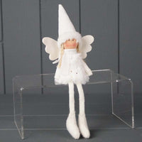 White Christmas Fairy in Furry Dress | Annie Mo's