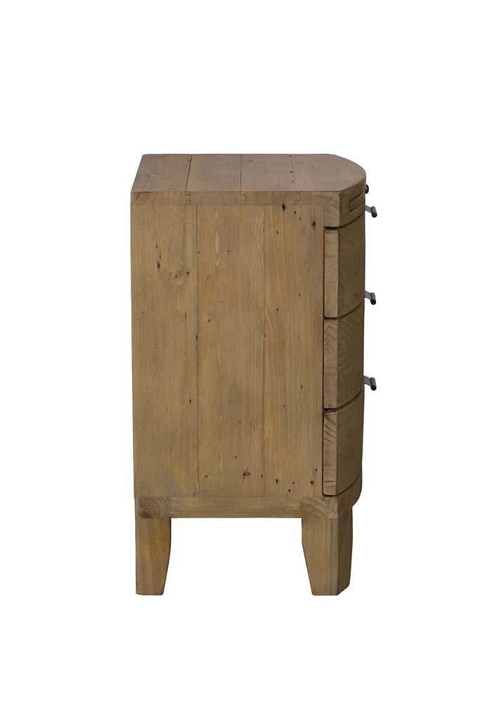 Hamilton Three Drawer Bedside 71cm