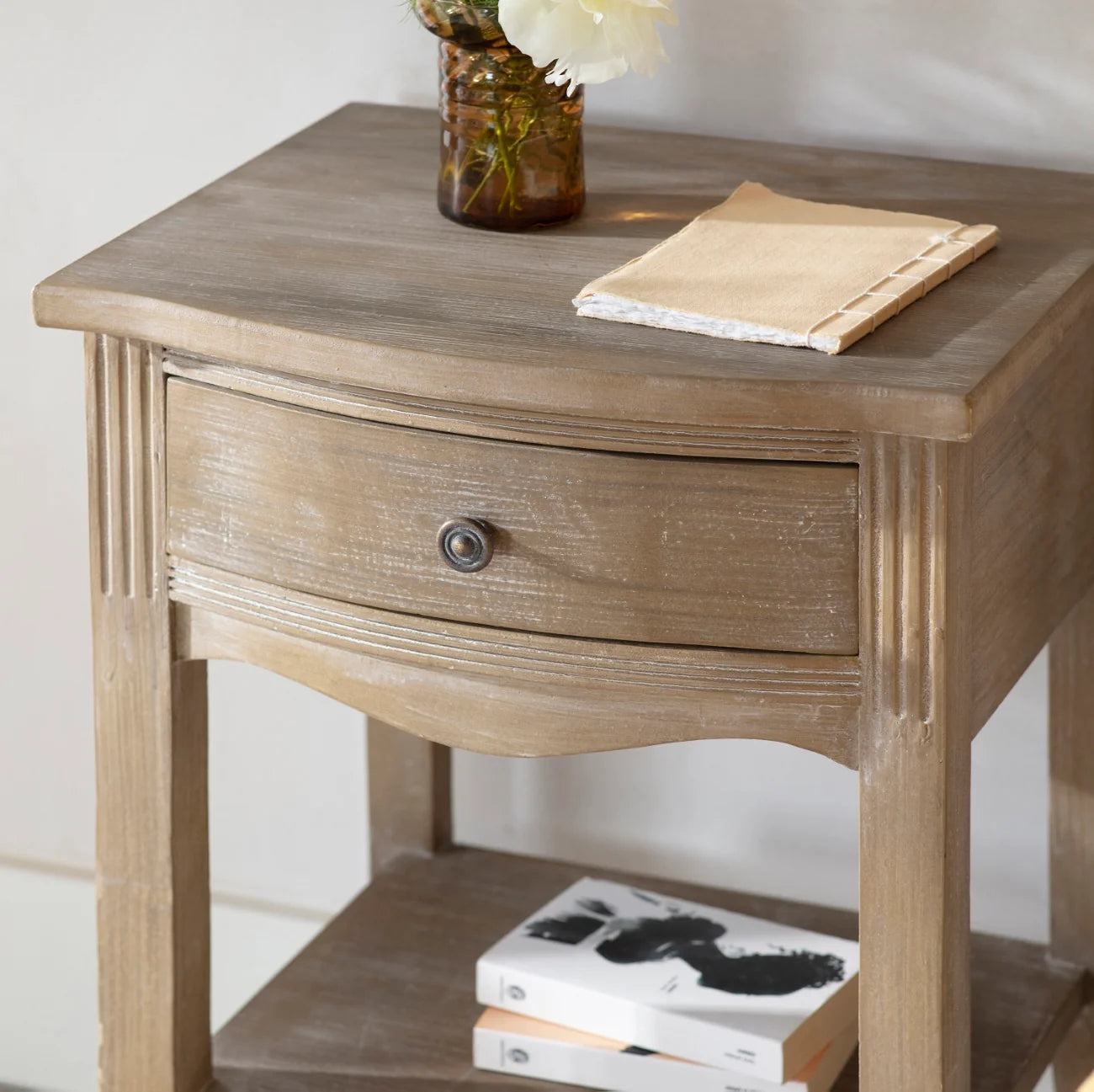 Ilkley Single Drawer Small Side Table 70cm