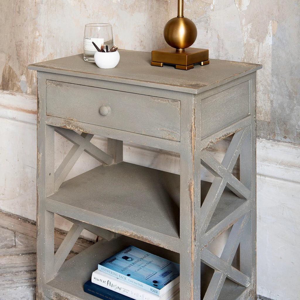 Ilkley Two Shelf Side Table 51cm Wide