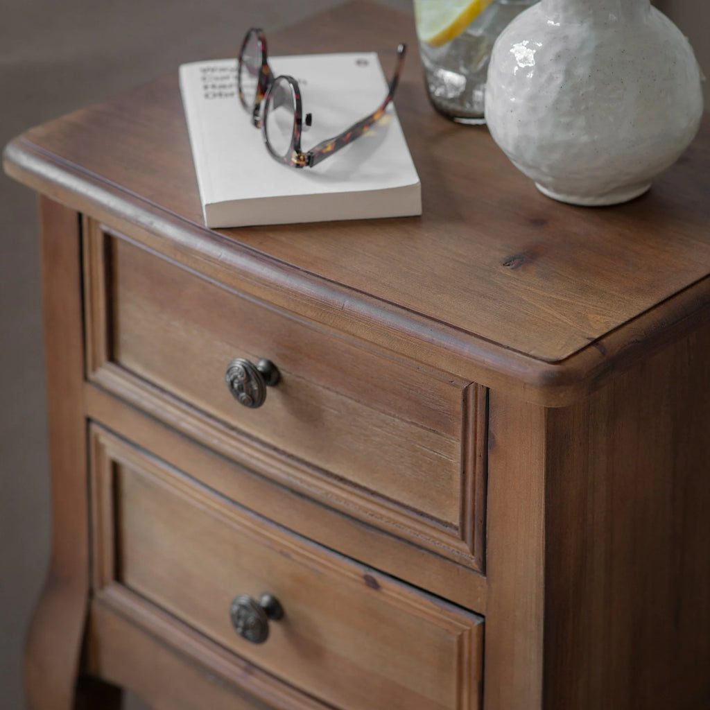 Ilkley Two Drawer Compact Side Table