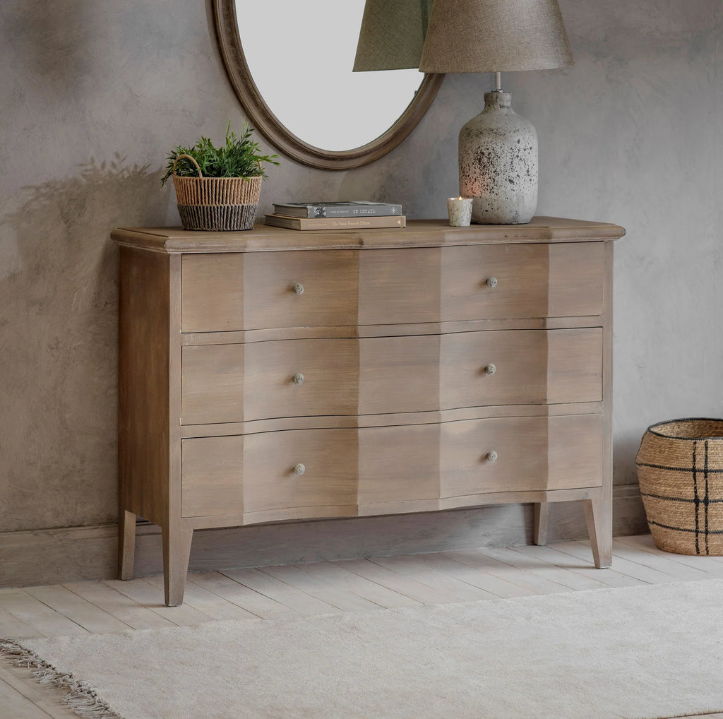 Ilkley Large Chest of Three Drawers 125cm