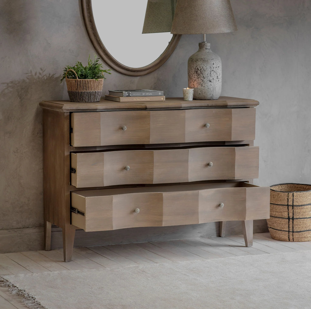 Ilkley Large Chest of Three Drawers 125cm