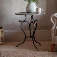 Yamton Round Iron Side Table 55cm | Annie Mo's