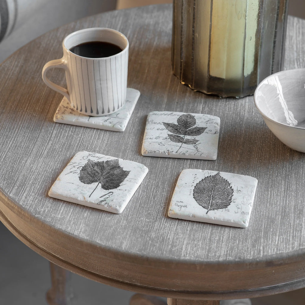 Clayton Set of Four Leaf Coasters