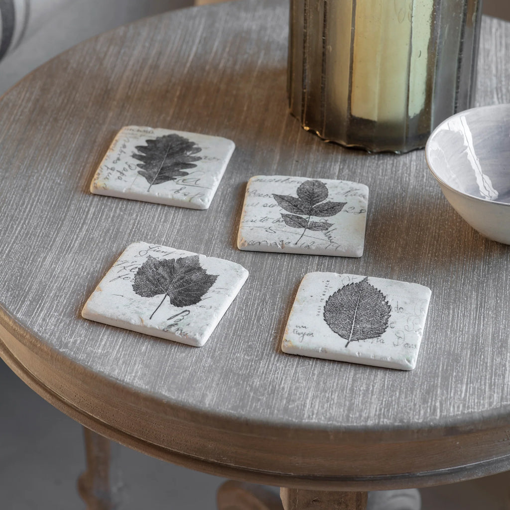 Clayton Set of Four Leaf Coasters