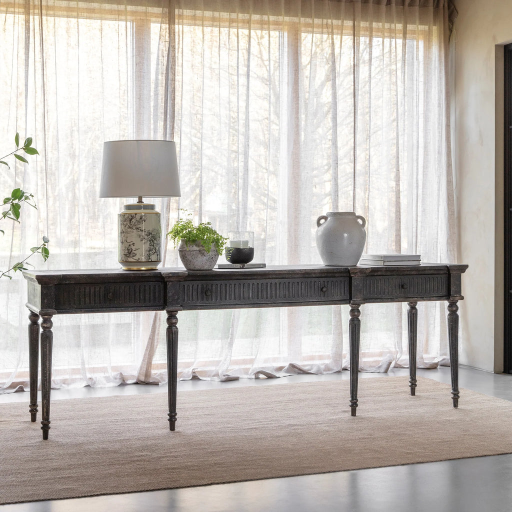 Clovelly Spindle Console Table 228cm | Annie Mo's