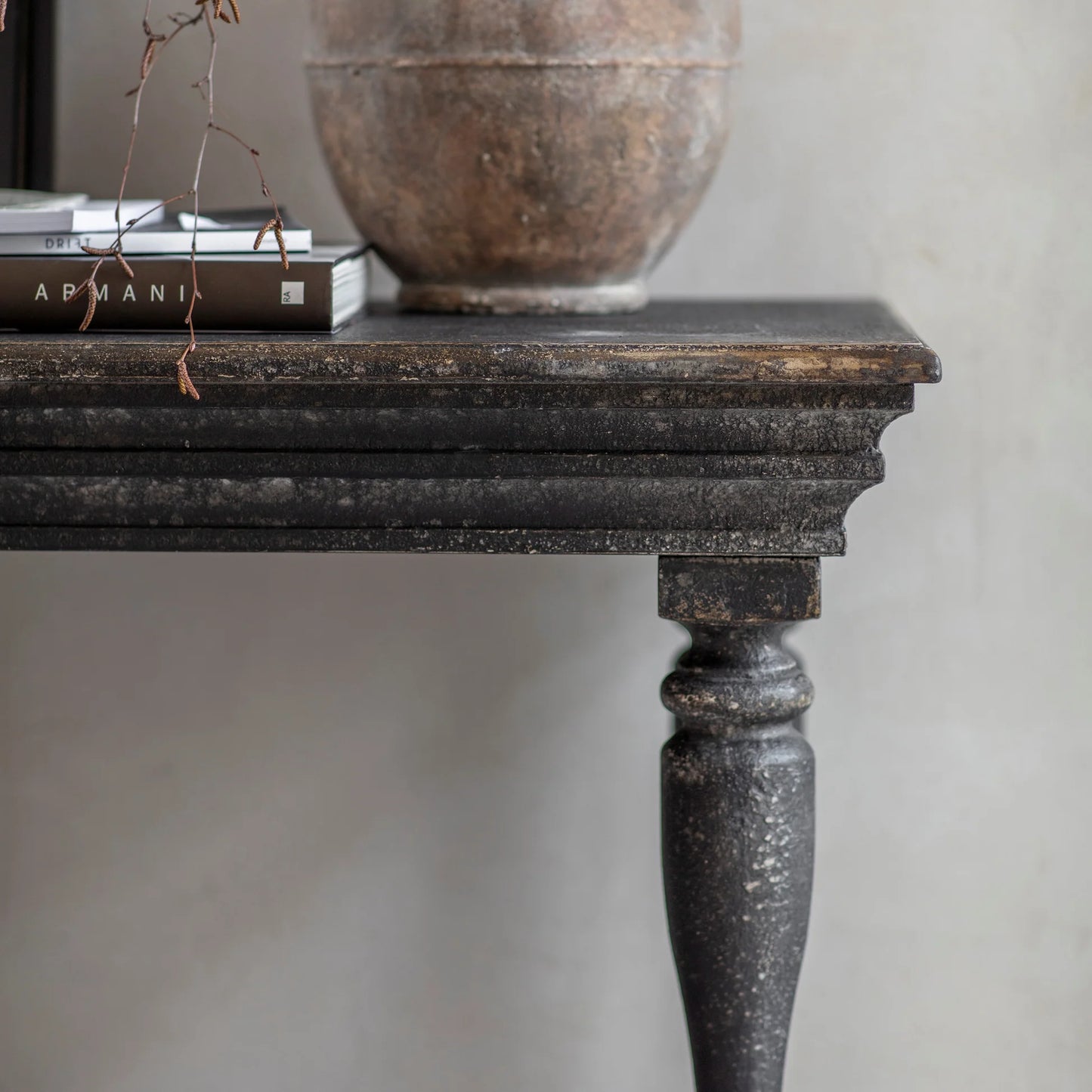Clovelly Large Console Table with Shelf 200cm