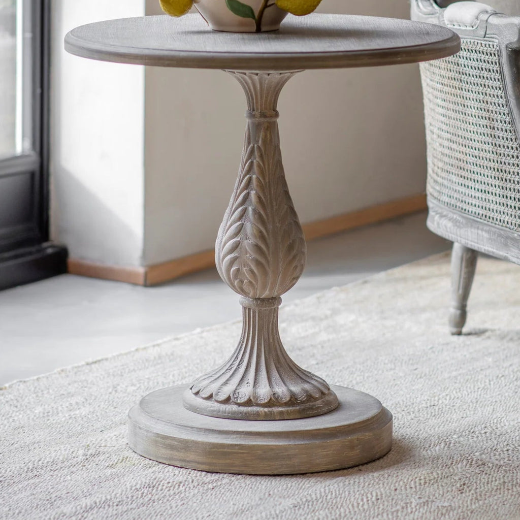 Ilkley Pedestal Side Table 60cm | Annie Mo's