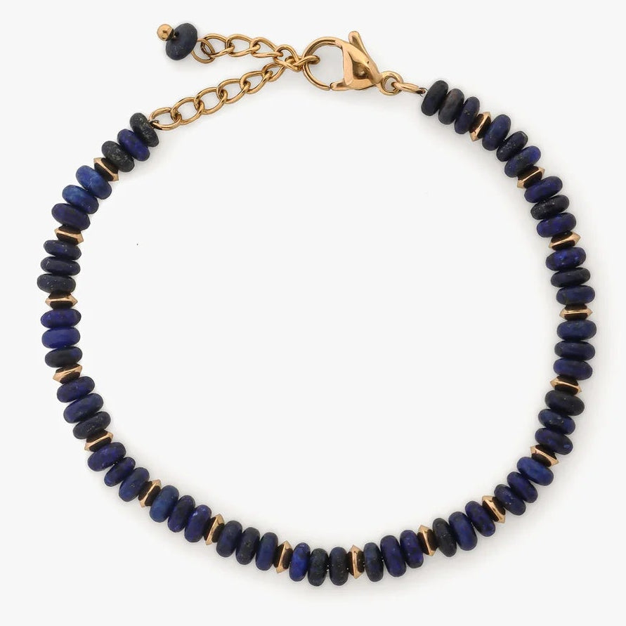 Stone Beaded Bracelet - Lapis | Annie Mo's