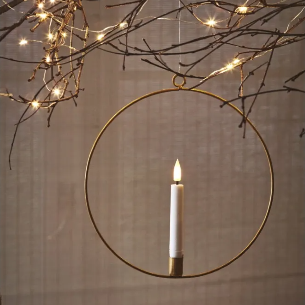 Candle Ring (20cm) - Gold - Battery Operated | Annie Mo's