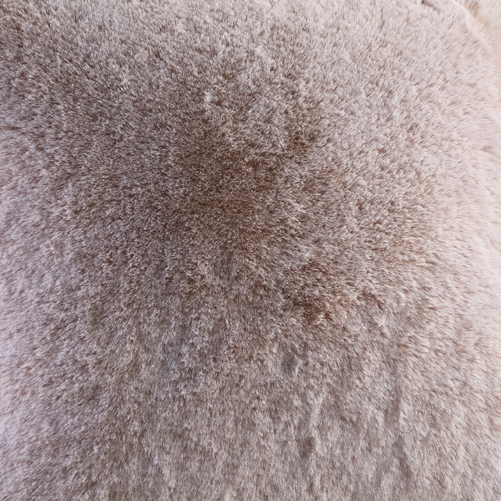 Beige Alaska Fox Faux Fur Cushions - Size Choice