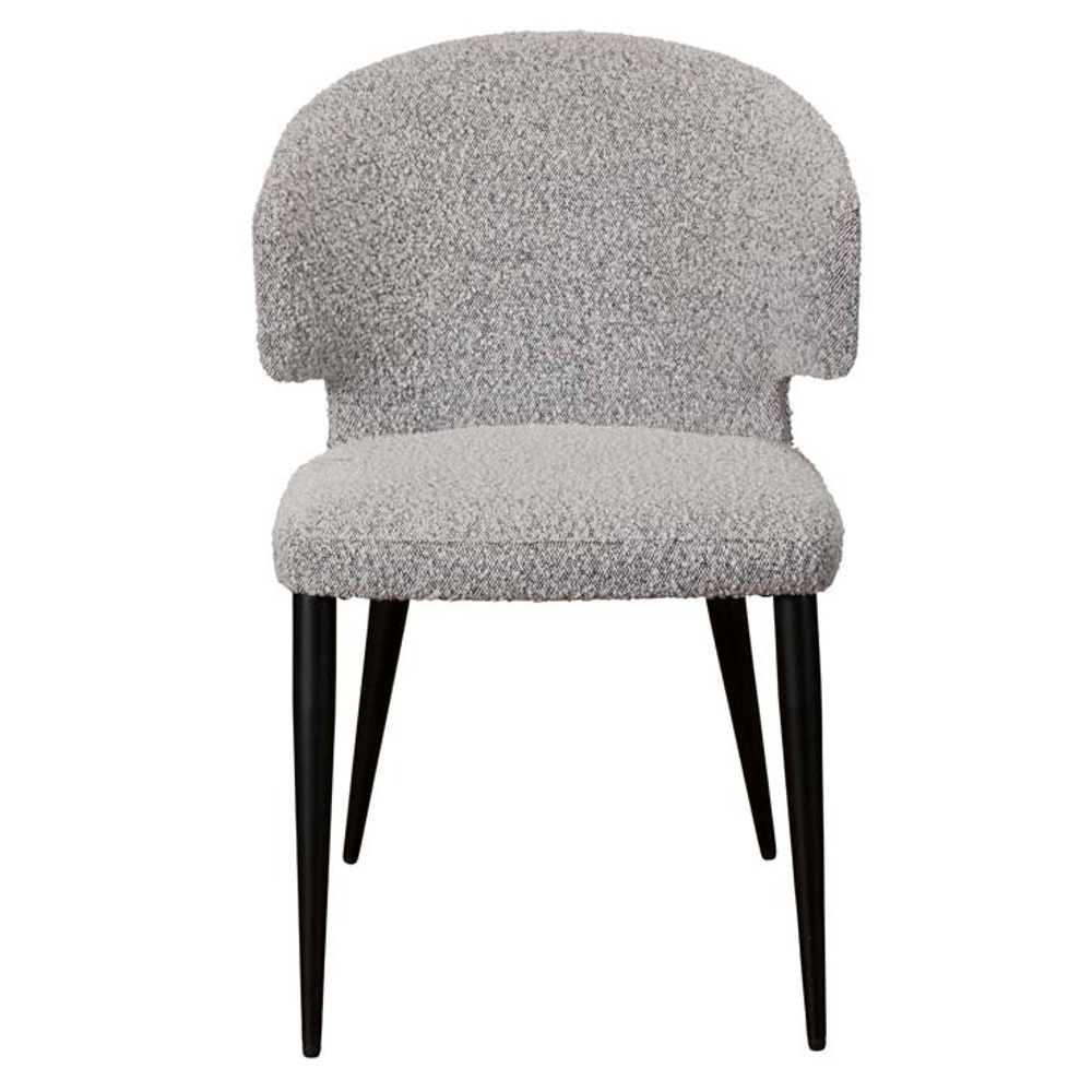 Belle Dining Chair - Grey Boucle