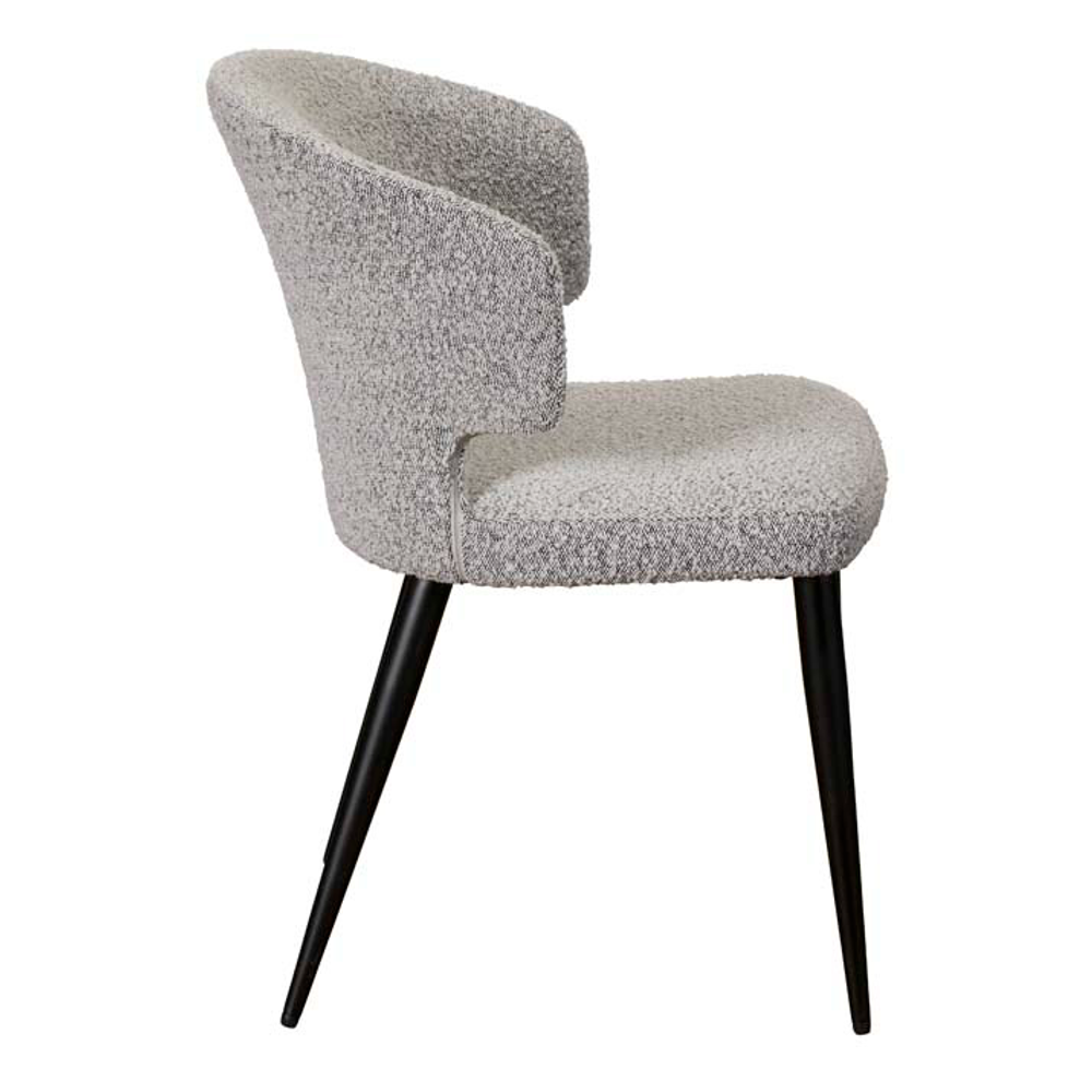Belle Dining Chair - Grey Boucle