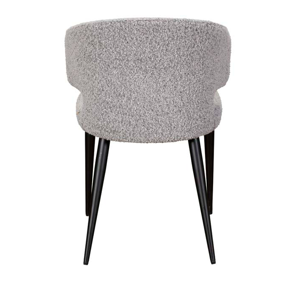 Belle Dining Chair - Grey Boucle