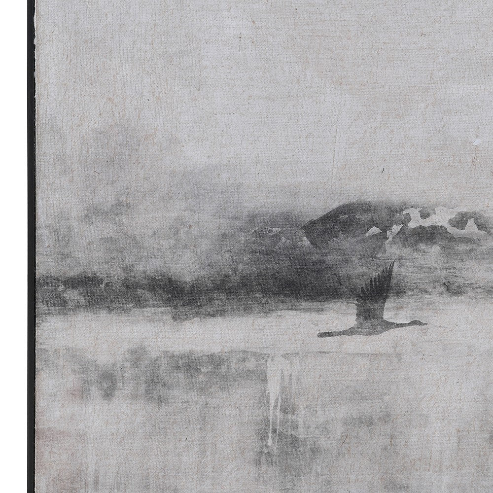 Birds Flying Framed Muted Canvas 150cm | Annie Mo's-B