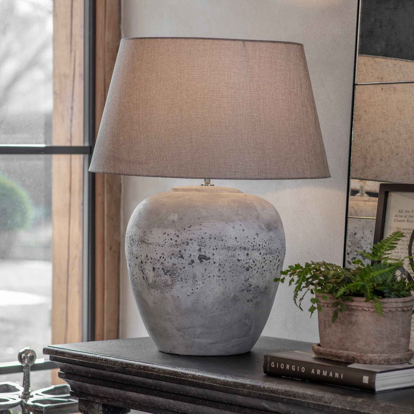 Birkdale Large Stone Table Lamp-B