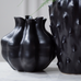 Black VIOLET Dolomite Vase 20cm