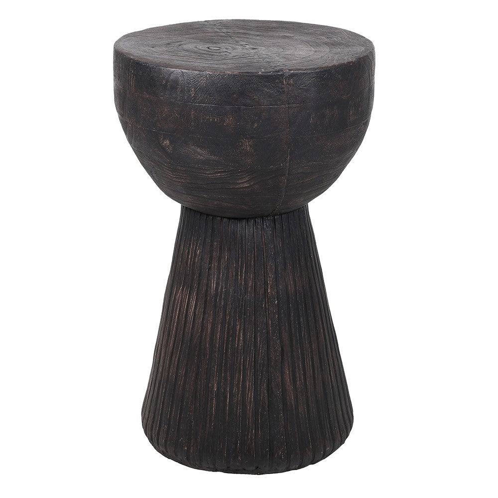 Black Drum Accent Table 67cm | Annie Mo's