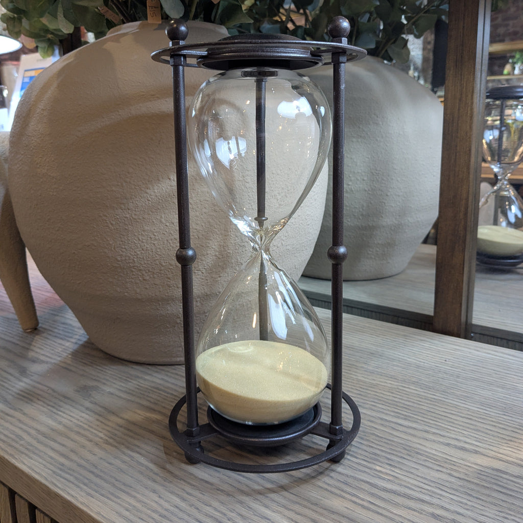 Black Metal Hourglass 33cm F