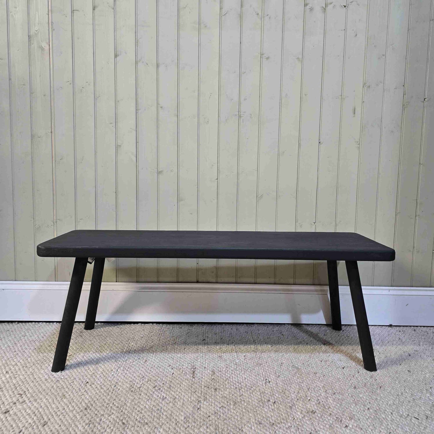 Black Wooden Bench