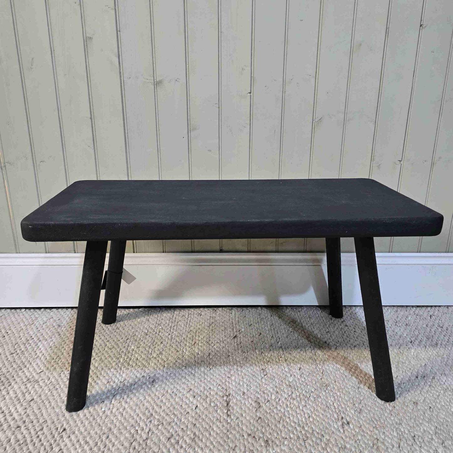 Black Wooden Bench 1